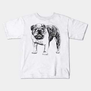 english bulldog Kids T-Shirt